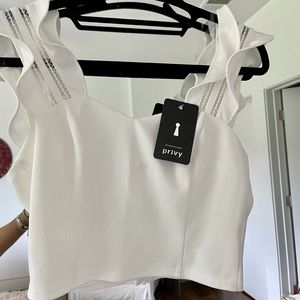 White Blouse size S. New with Tags